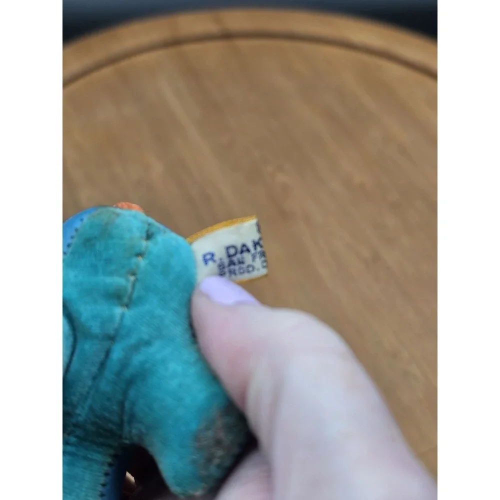 Vintage‎ Dakin Dream Pets Blue Faux Leather Dachshund with Chef Hat Weiner Dog